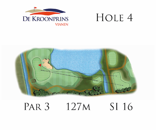 Hole 4 | Golfbaan de Kroonprins in Vianen